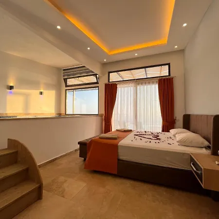 With Sea View And Pool For 2 People In Antalya, - Awz 114 Willa Kaş